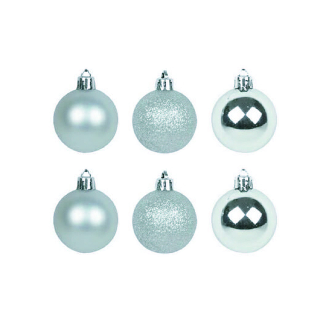 BOLINHA DE NATAL PCT  6PCS / 5CM Verde